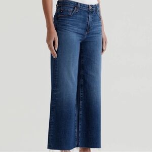 AG Saige Cropped Wide Leg Jeans, 25